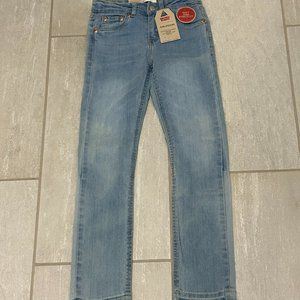 NWT Levi's Girl's Girlfriend Denim Jeans 7 Reg Soft and Stretch7 Distressed